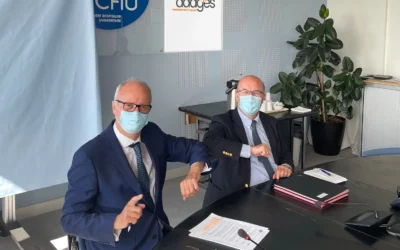 Le CHU de Montpellier et l’Adages signent une convention cadre.