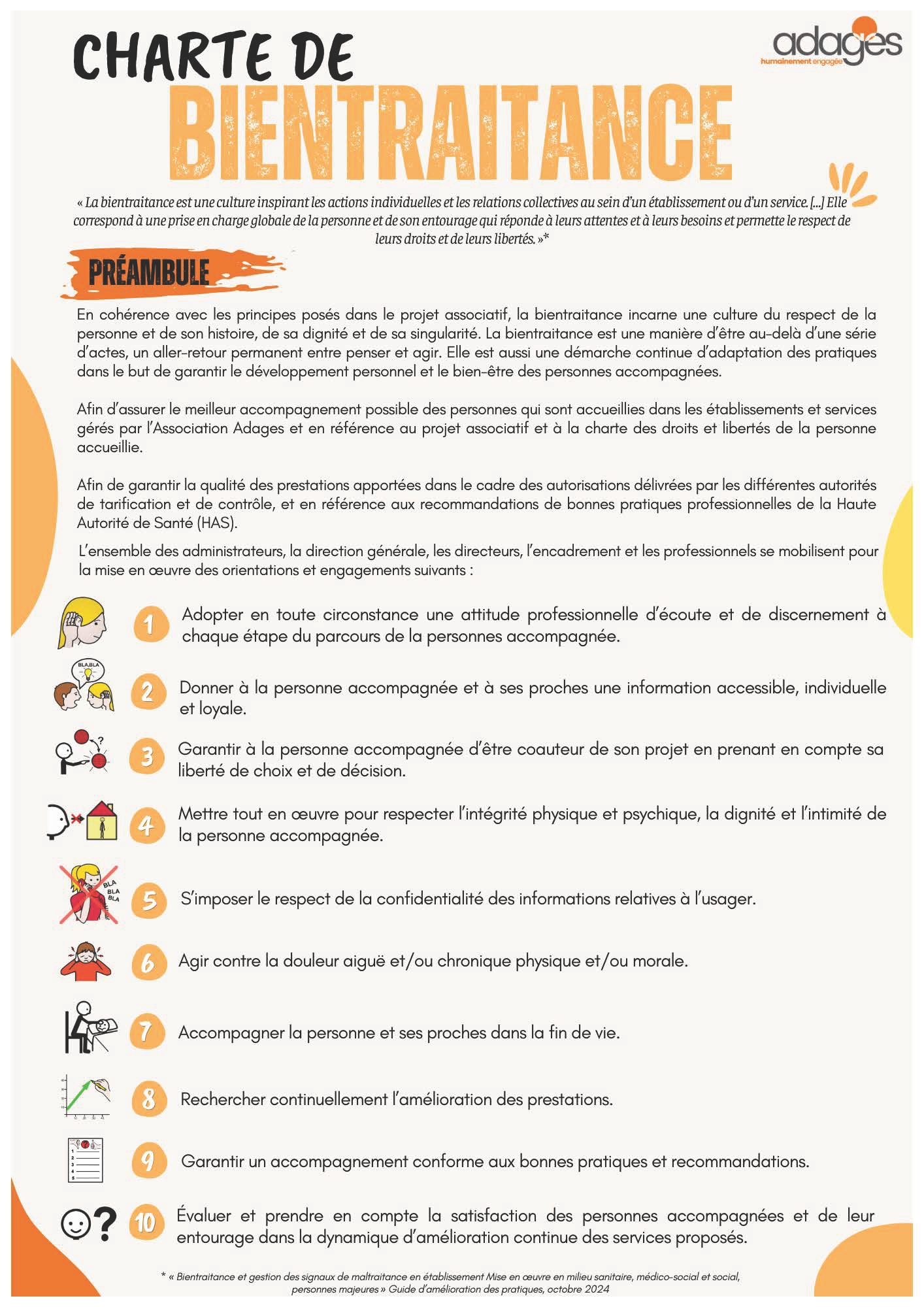 Charte de bientraitance
